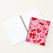 Carnet Coquette Cœurs Roses et Cerises (Intérieur)