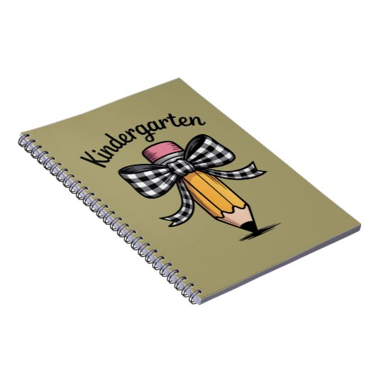 Carnet Coquette crayon noeud papillon professeur d'école (Côté Droit)