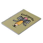 Carnet Coquette crayon noeud papillon professeur d'école (Côté gauche)