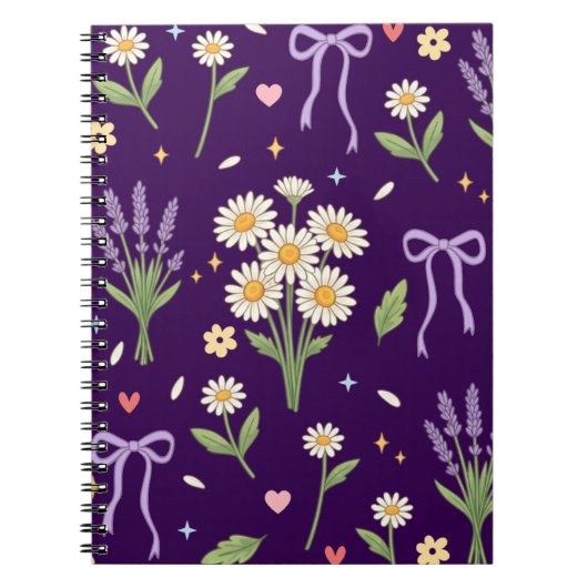 Carnet Coquette Daisy et Lavande (Devant)