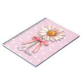 Carnet Coquette Daisy | Journal Rose Esthétique (Côté gauche)