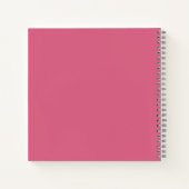 Carnet Coquette de la botte rose moderne Graduate Graduat (Dos)