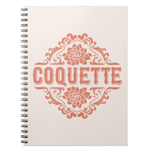 Carnet Coquette esthétique fille rose (Devant)