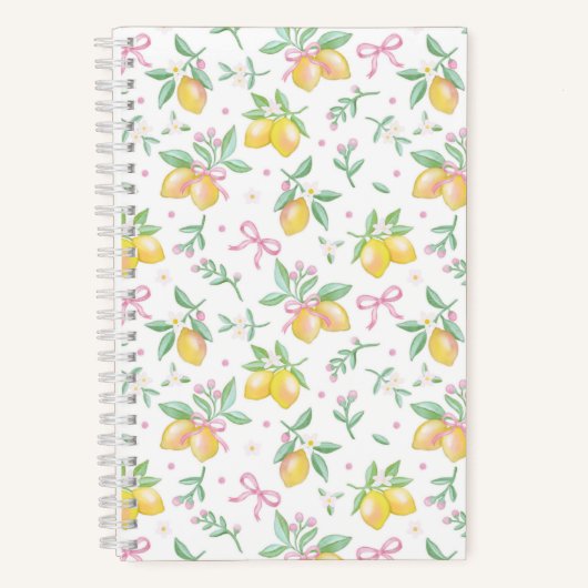 Carnet Coquette Lemon Blanc (Recto)
