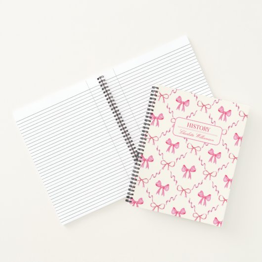 Carnet Coquette Pink Bow (Intérieur)