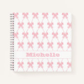 Carnet Coquette Pink Bow Bridesmaid (Devant)