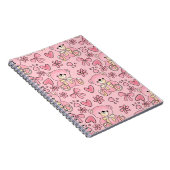Carnet  Coquette Pink Teddy Bear Seamless Pattern (Côté Droit)