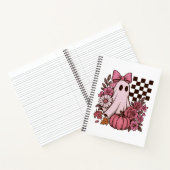 Carnet Coquette rose rétro Fille fantôme avec Bow Hallowe (Intérieur)