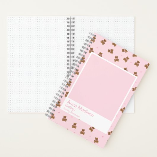 Carnet Coquette Teddy Bears Aesthetic Notebook (À l'intérieur)