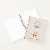 Carnet Coquillage de mer perle beige coquille Saint-Jacqu (Intérieur)