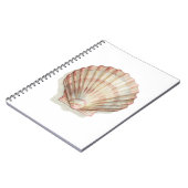 Carnet Coquillage rose et crème (Côté gauche)