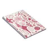 Carnet Coquillages à Viva Magenta - Couleur de l'année 20 (Côté Droit)