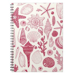 Carnet Coquillages à Viva Magenta - Couleur de l'année 20