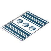 Carnet Coquillages et rayures (Côté gauche)