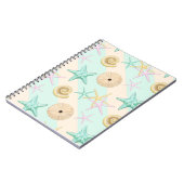 Carnet Coquillages Retro Pastel Sea Life (Côté gauche)