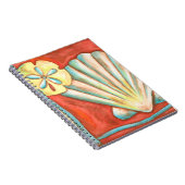 Carnet Coquillages Rustiques Orange (Côté Droit)