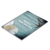 Carnet Coquillages Rustiques Sable Dollar Welcome Beach H (Côté gauche)