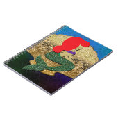 Carnet Coquille d'or de sirène rouge haïe (Côté gauche)