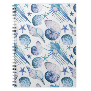 Carnet Coquilles d'aquarelle