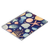 Carnet Coquilles de méduse Poisson Algues Motif (Côté gauche)