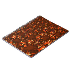 Carnet Corail brun brillant et semblable au relief