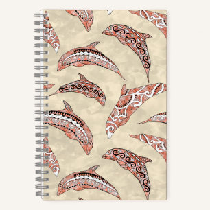 Carnet Corail côtier Dauphins tribaux hawaïens
