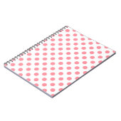 Carnet Corail et pois blancs (Côté gauche)