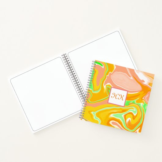 Carnet Corail, Orange, Citron vert (Intérieur)