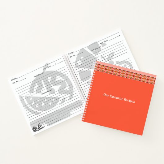 Carnet Corail rose et pêche (Intérieur)