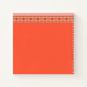 Carnet Corail rose et pêche (Dos)