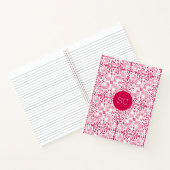 Carnet Corail Sheashell Monogram Rose Élégant Chic (Intérieur)
