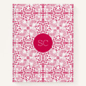 Carnet Corail Sheashell Monogram Rose Élégant Chic (Devant)