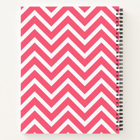 Carnet Coral Chevron (Dos)