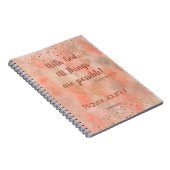 Carnet Coral Gold Mist Bible Verse Prière personnalisée (Côté Droit)