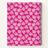 Carnet Coral Scribbles Vibrant rose (Dos)