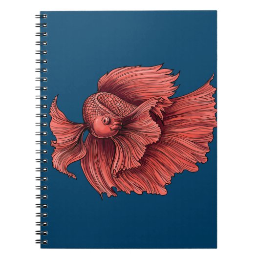 Carnet Coral Siamese combat le poisson (Devant)