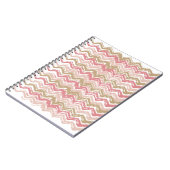 Carnet Coral Spice Scribble ZigZag Chevron Motif (Côté gauche)