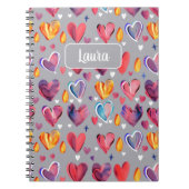 Carnet Corazones Abstractos (Devant)