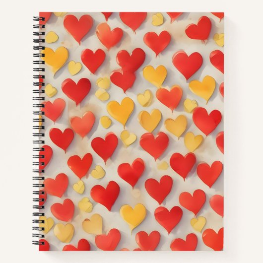 Carnet Corazones en Fuego (Devant)