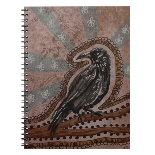 Carnet Corbeau Abstrait (Devant)