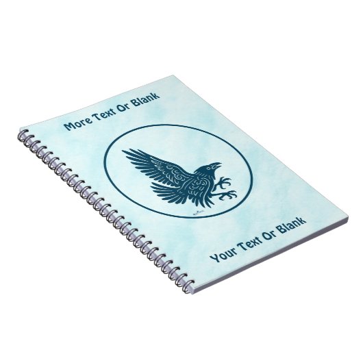 Carnet Corbeau bleu dansant (Côté Droit)