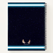 Carnet Corbeau bleu sur étoiles (Dos)