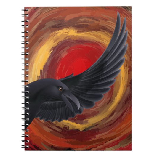 Carnet corbeau d'oiseaux noirs (Devant)