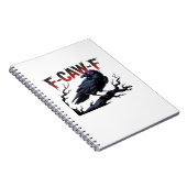 Carnet Corbeau drôle F-Caw-F Raven Classique Cool Unique (Côté Droit)