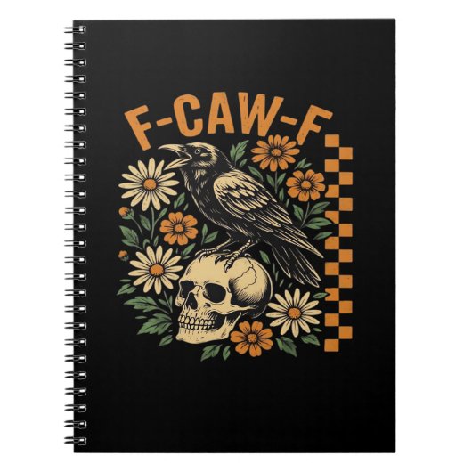 Carnet Corbeau F-Caw-F Cool Unique (Devant)