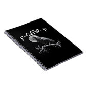 Carnet Corbeau F-Caw-F Oiseau Drôle Cool Unique (Côté Droit)