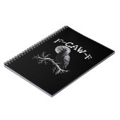 Carnet Corbeau F-Caw-F Oiseau Drôle Cool Unique (Côté gauche)