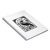 Carnet Corbeau, F-Caw-F Oiseau Drôle Graphique Esthétique (Côté Droit)