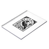 Carnet Corbeau, F-Caw-F Oiseau Drôle Graphique Esthétique (Côté gauche)