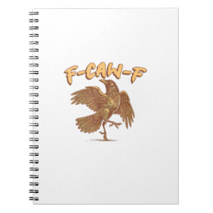 Carnet Corbeau F-Caw-F Oiseau Drôle Mème Corneille